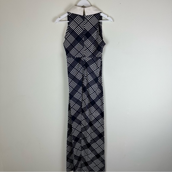Vintage Patchwork Maxi Dress with Collar - Picture 8 of 14